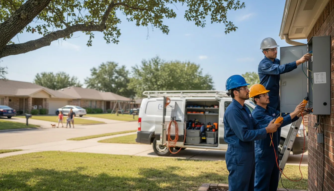Certified electrician providing emergency electrical services in Glenmora, LA